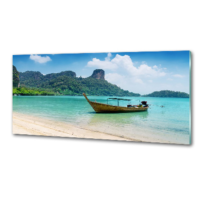 Pannello paraschizzi cucina con motivo a barca