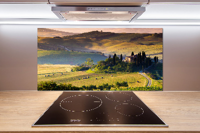 Pannello paraschizzi cucina con motivo Toscana, Italia