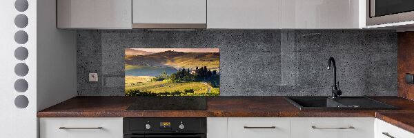 Pannello paraschizzi cucina con motivo Toscana, Italia