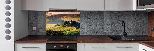 Pannello paraschizzi cucina con motivo Toscana, Italia