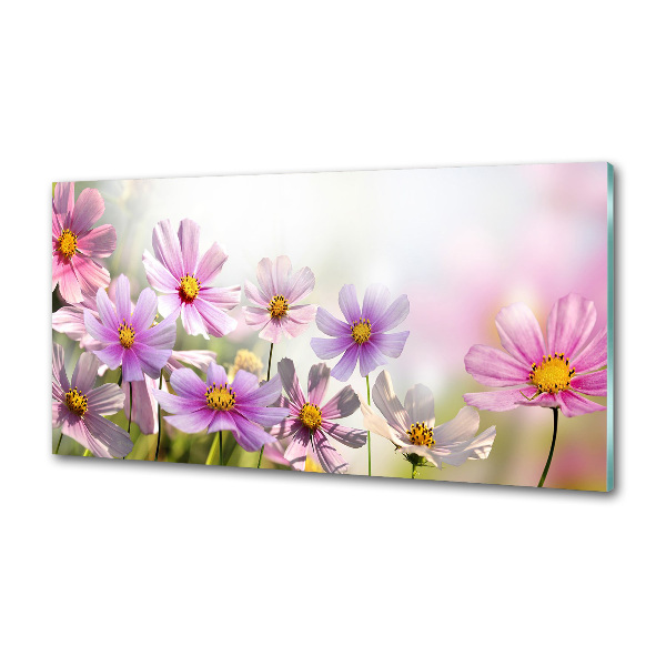 Pannello retrocucina con motivo di fiori nel prato