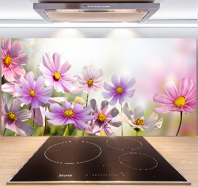 Pannello retrocucina con motivo di fiori nel prato