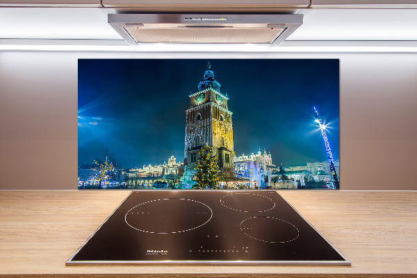Pannello paraschizzi cucina con stampa del panorama di Cracovia, Polonia