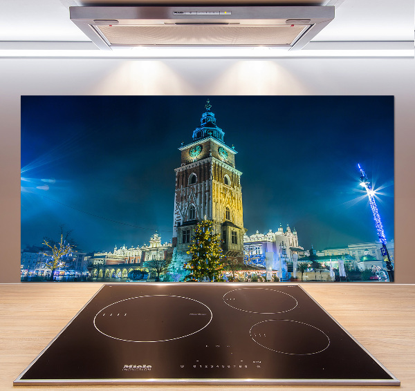 Pannello paraschizzi cucina con stampa del panorama di Cracovia, Polonia