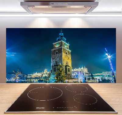 Pannello paraschizzi cucina con stampa del panorama di Cracovia, Polonia