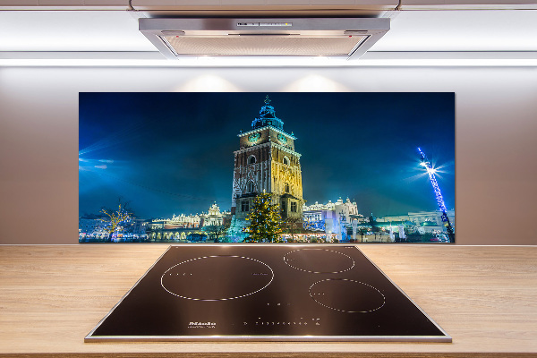 Pannello paraschizzi cucina con stampa del panorama di Cracovia, Polonia