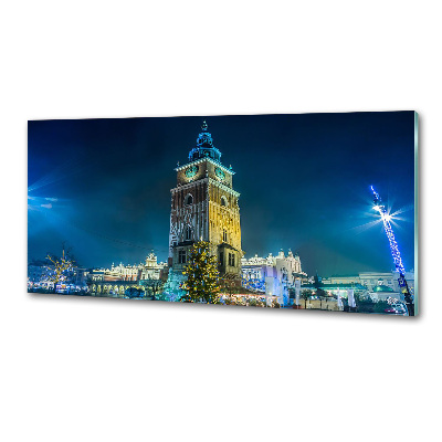 Pannello paraschizzi cucina con stampa del panorama di Cracovia, Polonia