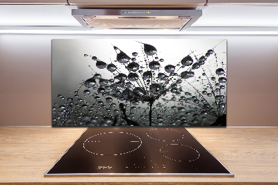 Rivestimento parete cucina con motivo a semi di tarassaco