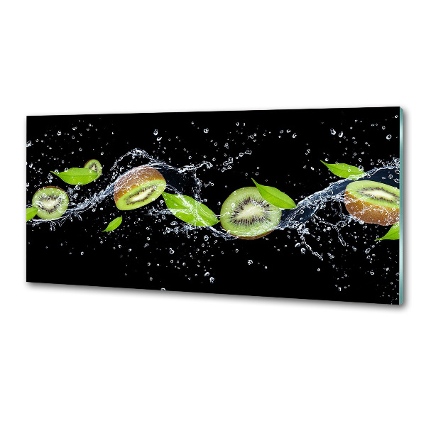 Pannello retrocucina con motivo kiwi e effetto acqua