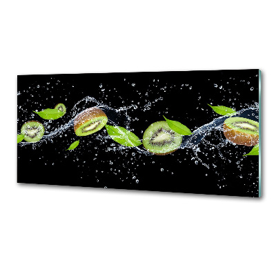 Pannello retrocucina con motivo kiwi e effetto acqua