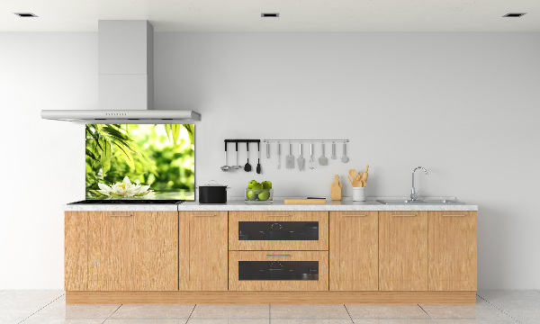 Pannello retrocucina con motivo Ninfea