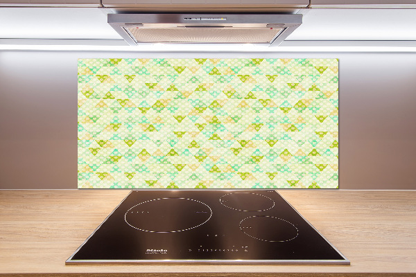 Pannello paraschizzi cucina con motivo a sfondo geometrico