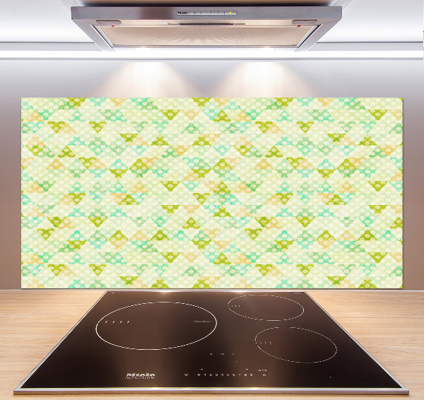Pannello paraschizzi cucina con motivo a sfondo geometrico