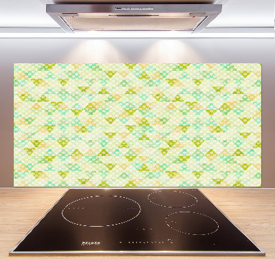 Pannello paraschizzi cucina con motivo a sfondo geometrico