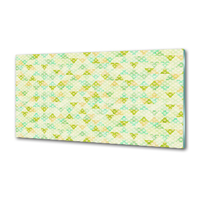 Pannello paraschizzi cucina con motivo a sfondo geometrico