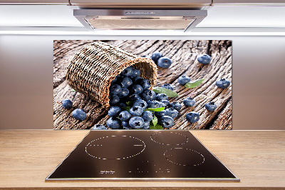 Pannello paraschizzi cucina con stampa raffigurante bacche in un cestino