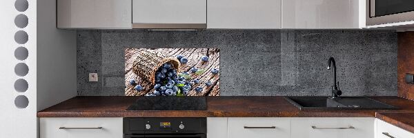 Pannello paraschizzi cucina con stampa raffigurante bacche in un cestino