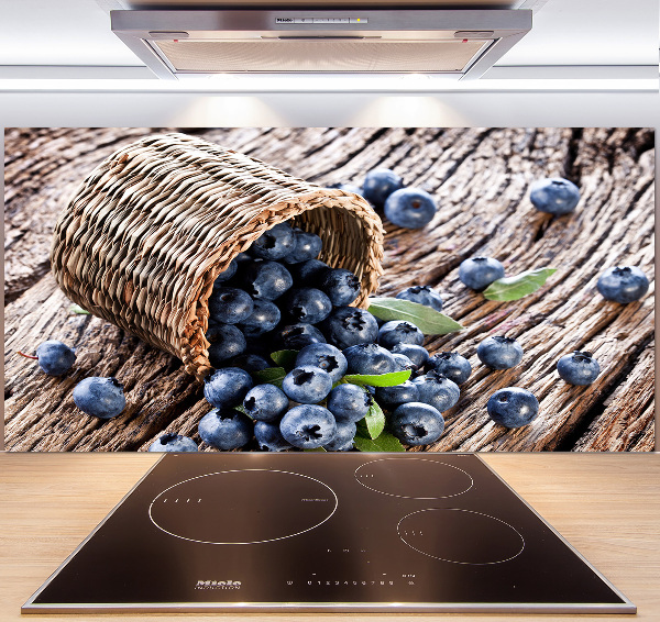 Pannello paraschizzi cucina con stampa raffigurante bacche in un cestino