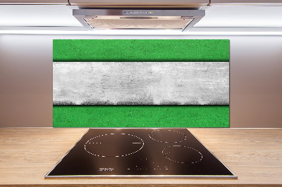 Rivestimento parete cucina in colore verde