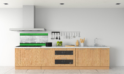 Rivestimento parete cucina in colore verde