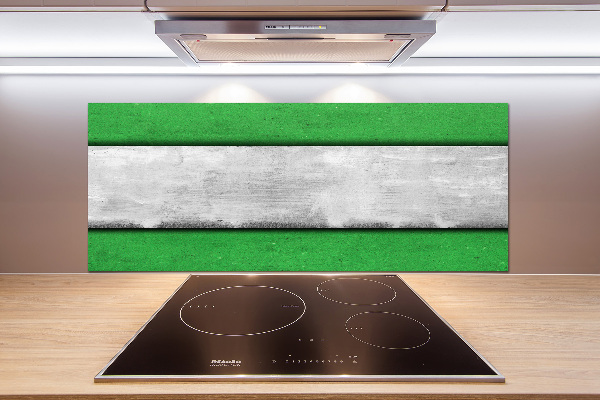 Rivestimento parete cucina in colore verde
