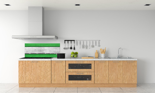Rivestimento parete cucina in colore verde