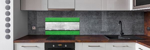 Rivestimento parete cucina in colore verde