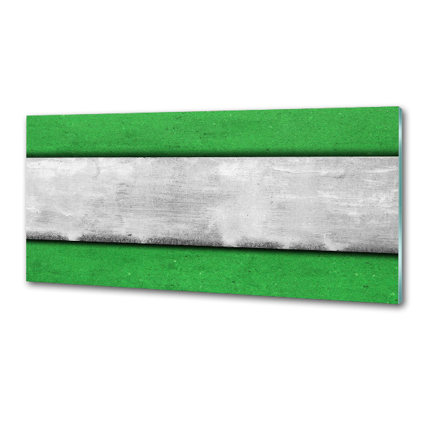 Rivestimento parete cucina in colore verde