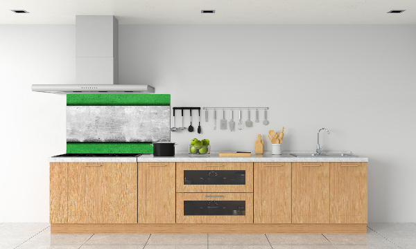Rivestimento parete cucina in colore verde