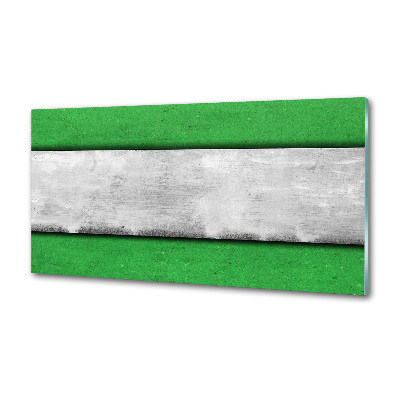 Rivestimento parete cucina in colore verde