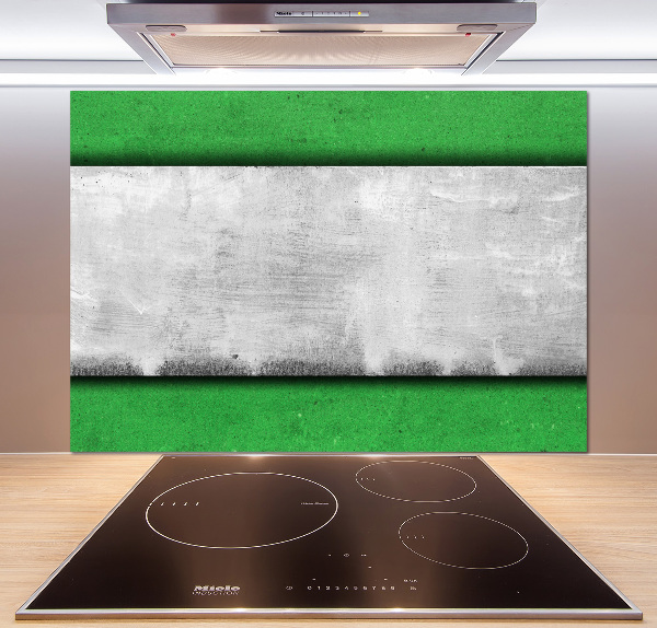 Rivestimento parete cucina in colore verde