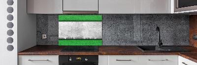 Rivestimento parete cucina in colore verde