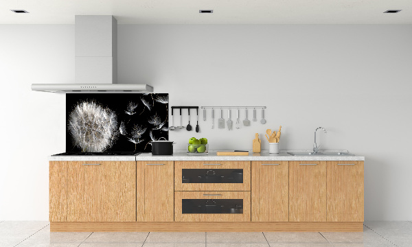 Pannello paraschizzi cucina con motivo a dente di leone