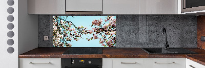 Pannello retrocucina con motivo fiori di magnolia