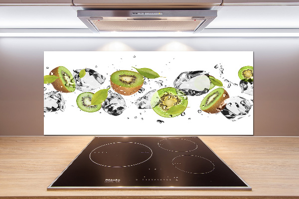 Pannello retrocucina con motivo kiwi e acqua