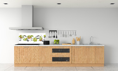 Pannello retrocucina con motivo kiwi e acqua