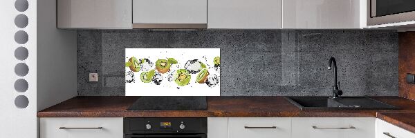 Pannello retrocucina con motivo kiwi e acqua
