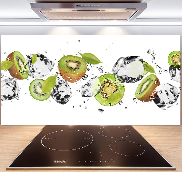 Pannello retrocucina con motivo kiwi e acqua