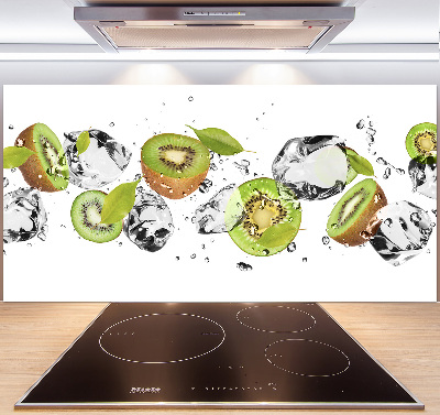 Pannello retrocucina con motivo kiwi e acqua