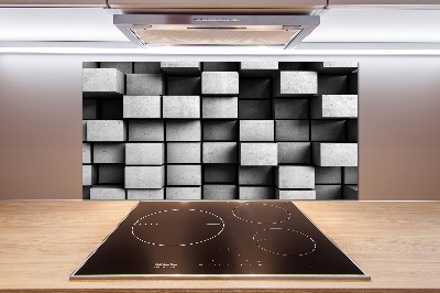 Rivestimento parete cucina con motivo astratto