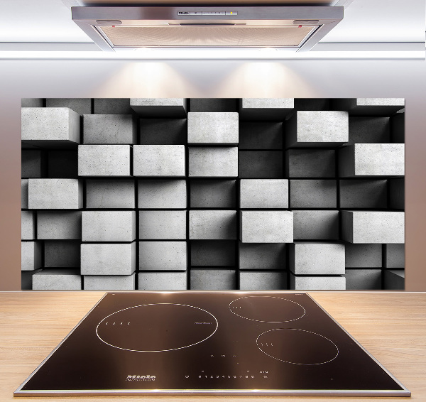 Rivestimento parete cucina con motivo astratto