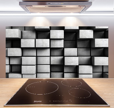 Rivestimento parete cucina con motivo astratto