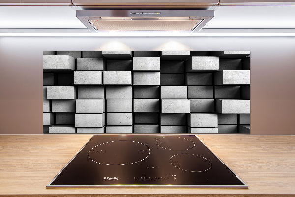 Rivestimento parete cucina con motivo astratto