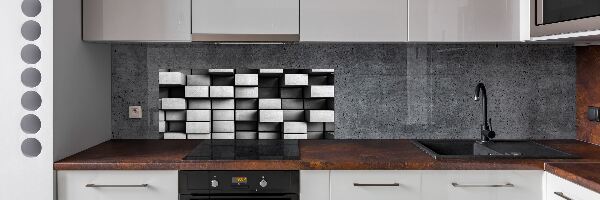 Rivestimento parete cucina con motivo astratto