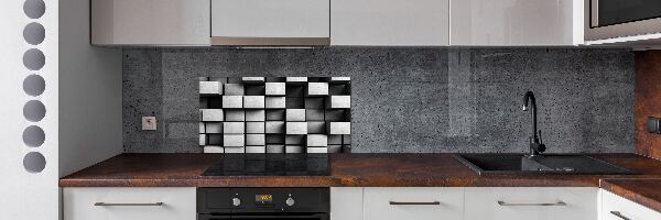 Rivestimento parete cucina con motivo astratto