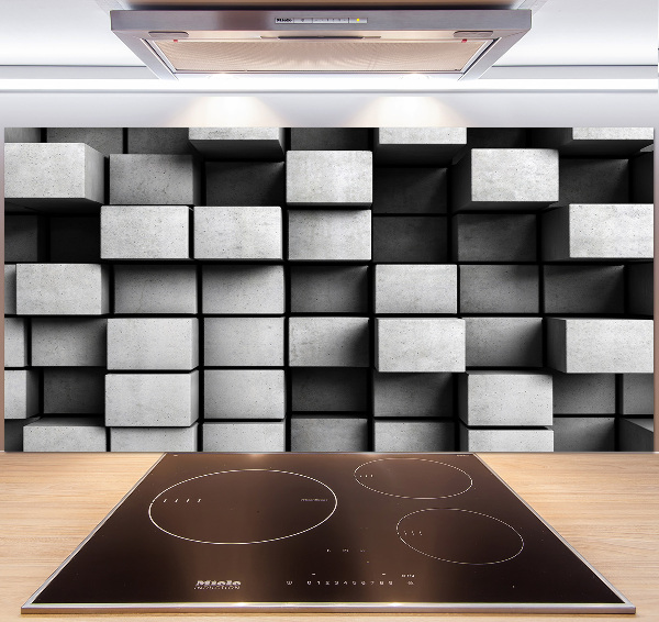 Rivestimento parete cucina con motivo astratto