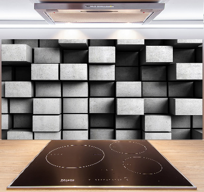 Rivestimento parete cucina con motivo astratto