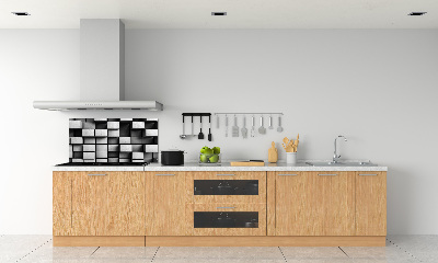 Rivestimento parete cucina con motivo astratto