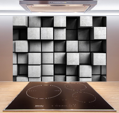 Rivestimento parete cucina con motivo astratto