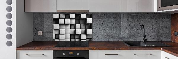 Rivestimento parete cucina con motivo astratto